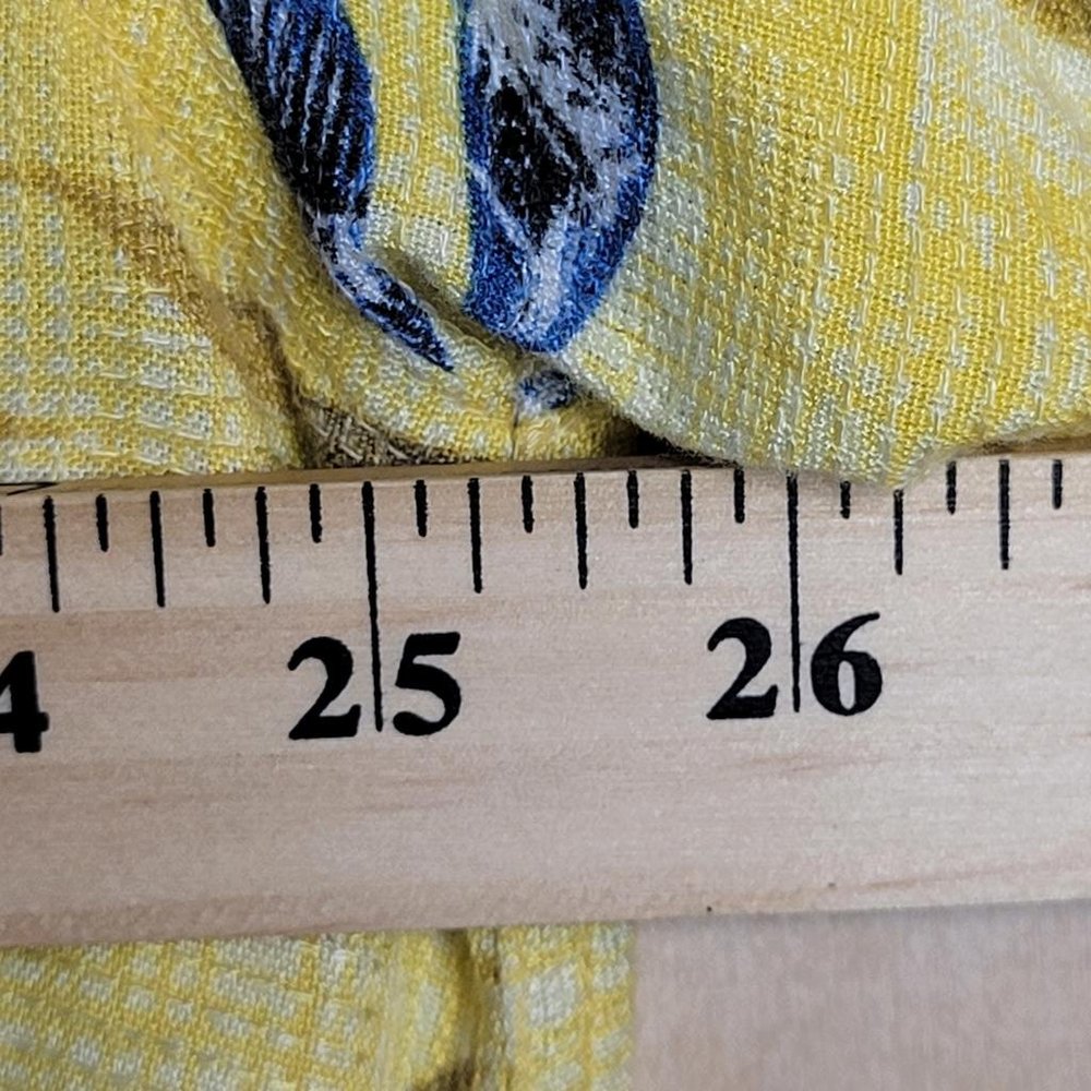 Quicksilver Silver Edition Yellow Floral Button Front Shirt Men Size XXL - Picture 7 of 12